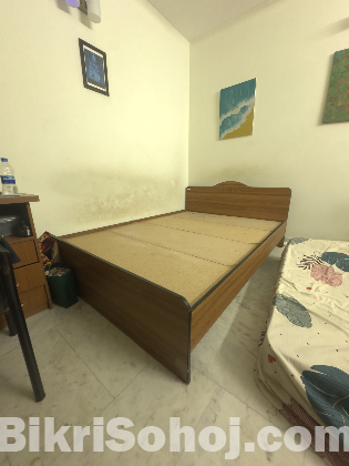 Queen Size Partex Bed + Spring Mattress